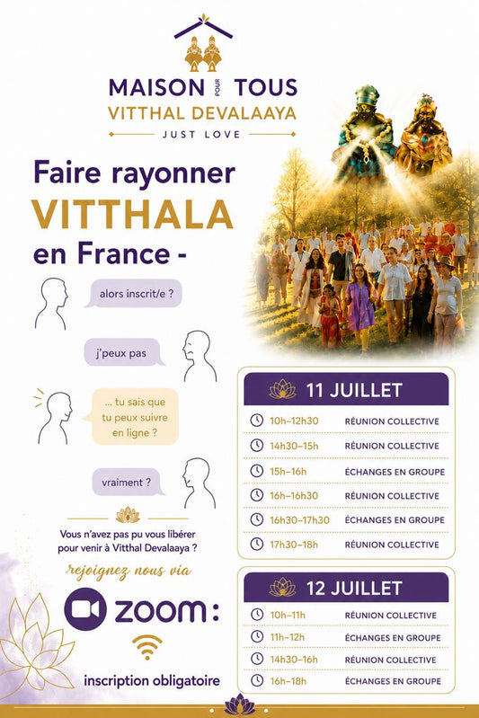 "Faire rayonner Vitthala en France" : restitution en ligne des entretiens & synthèse collective - 11 & 12 juillet 2026